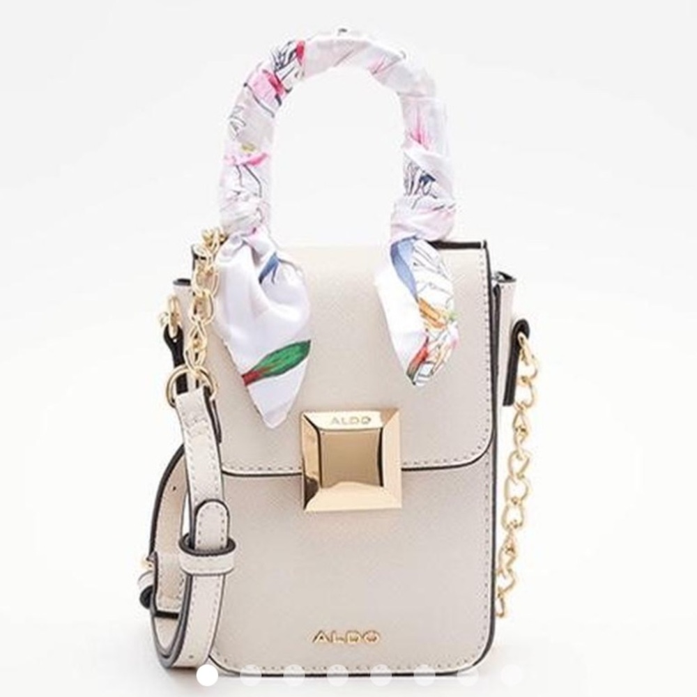 ALDO MINI CROSSBODY BAG IN CREAM